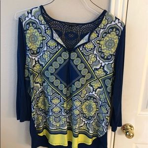 XL Tunic with Crochet accents